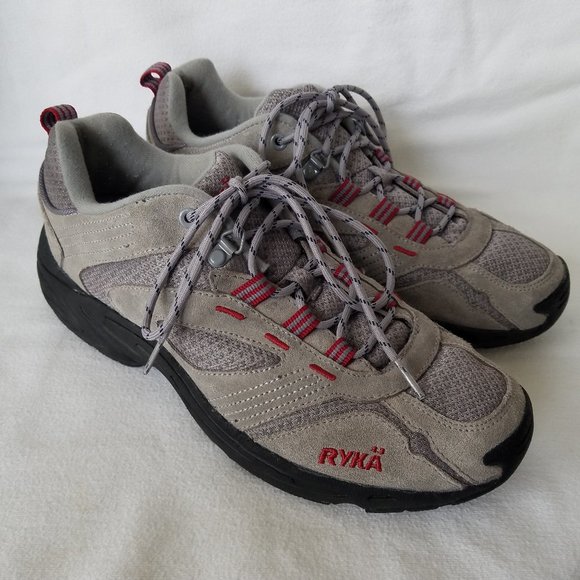 Ryka Women's Size 9.5M Athletic Walking Shoes Gray Maroon K24037W-S Lace Up - Picture 2 of 9
